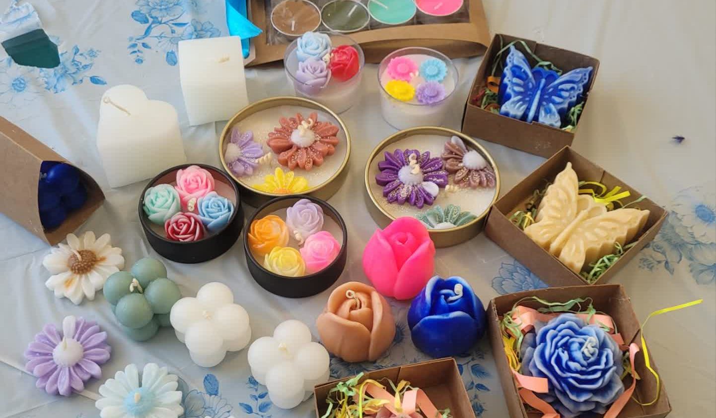 برگزاری کلاس شمع‌سازی در موسسه